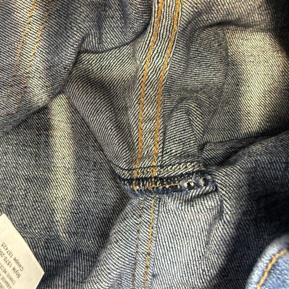 Current / Elliott Jeans Women's 26 (2) Blue Polka Dot Pattern Tapered Raw Hem - Picture 8 of 13